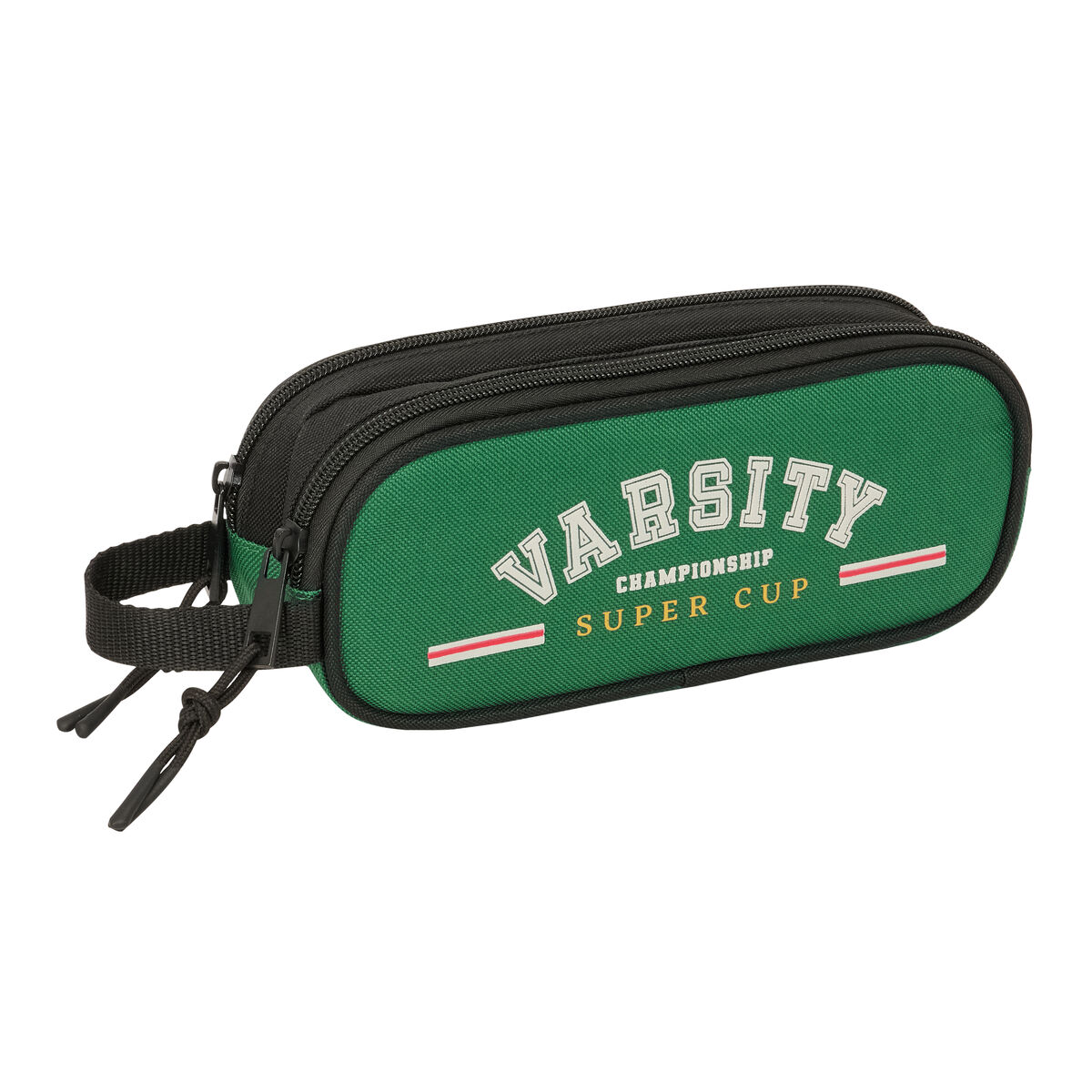 Holdall BlackFit8 Varsity Black Green 21 x 8 x 6 cm