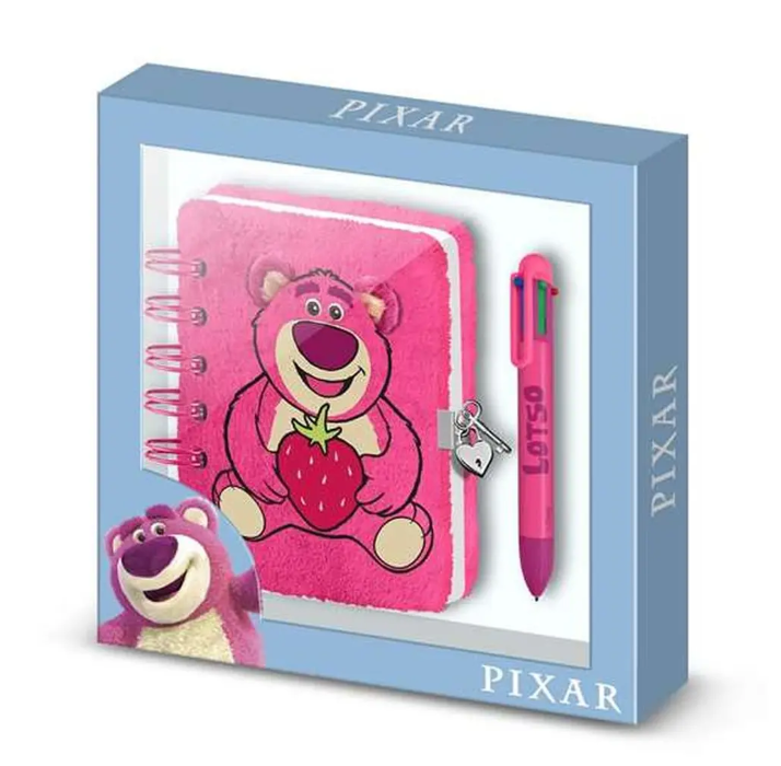 Spiral Notebook with Pen Pixar Pink 24 x 23 x 2,5 cm A5