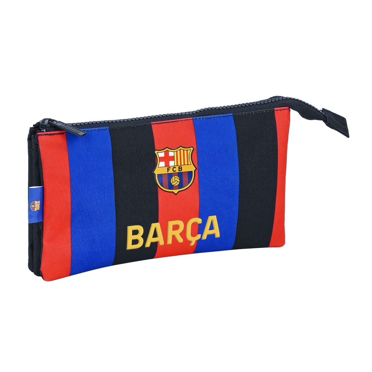 Triple Carry-all F.C. Barcelona Maroon Navy Blue 22 x 12 x 3 cm