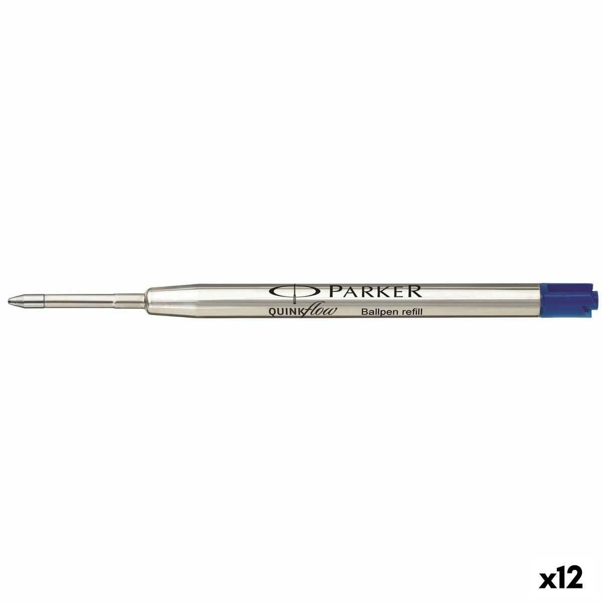 Refill for ballpoint pen Parker Quink Flow Blue (12 Units)