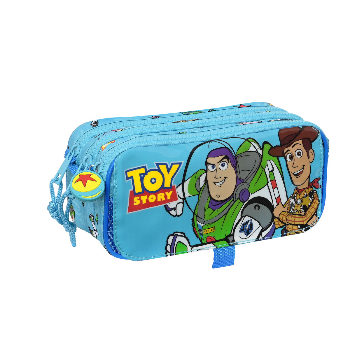 Triple Carry-all Toy Story Ready to play Light Blue (21,5 x 10 x 8 cm)